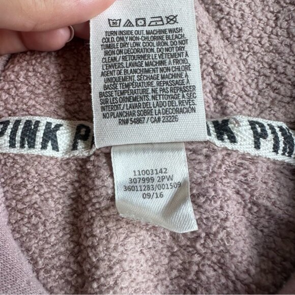 Victorias Secret PINK | Lavender Rain Perfect Full Zip Hoodie | Size Extra Small - Picture 9 of 11
